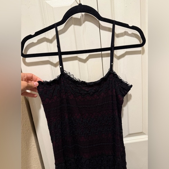 Studio M Vintage Y2K Lace Metallic Midi Grunge Fairy Whimsigoth Dress,M - Picture 4 of 9